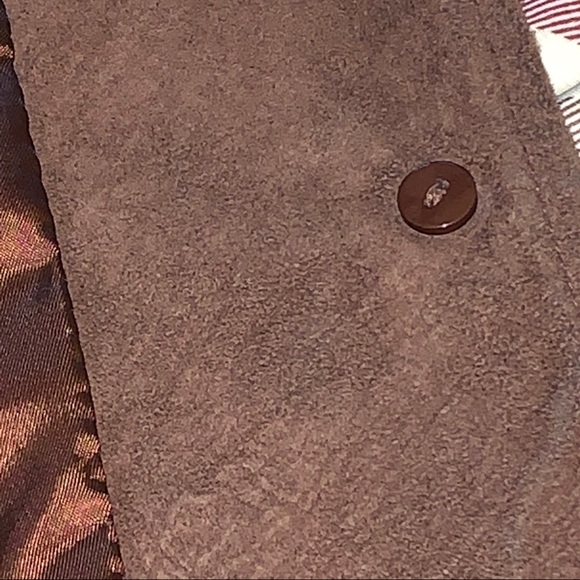 Liz Claiborne suede jacket chocolate Sz 4 - Picture 6 of 8